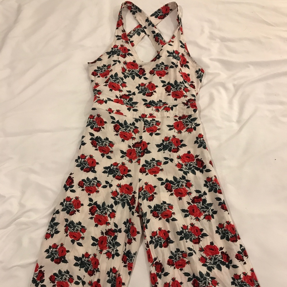Floral Free People jumpsuit